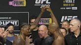 UFC 299 ceremonial weigh-ins faceoff video: Kevin Holland grabs Michael Page’s signature hand gesture