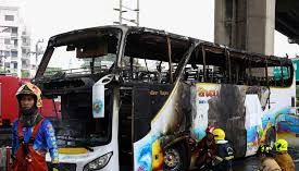 School bus catches fire in Bangkok, 25 feared killed - News Today | First with the news