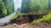 Road partially washes out in Iron Station after heavy rain, hope on the horizon