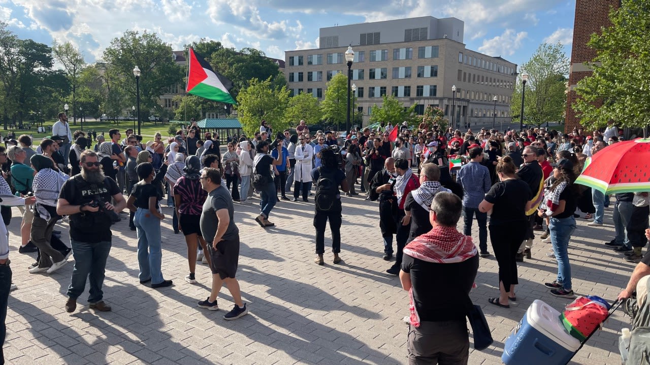 Protesters peaceful at Ohio State pro-Palestine demonstration