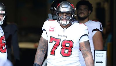 Source: Bucs LT Wirfs not at OTAs over contract