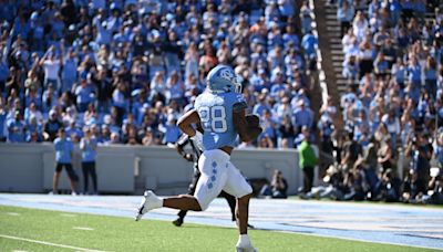 Omarion Hampton is heading for UNC football's all-time rushing record