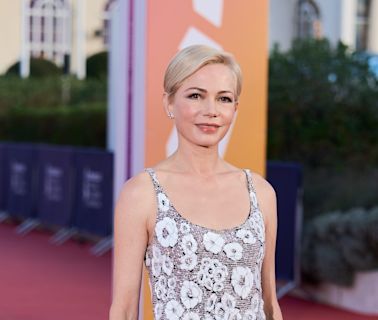 Michelle Williams Returns to The Red Carpet in a Whimsical Floral Gown