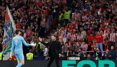 Diego Simeone, tras la agresión de los hinchas de Atlético de Madrid a Thibaut Courtois: “Sanción al que provoca, así equilibramos”