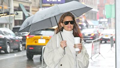 Katie Holmes heads to her Broadway show