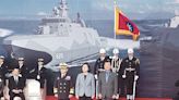 海軍安、萬江艦交艦 蔡英文：證明台灣自主造艦能量及守護民主自由決心