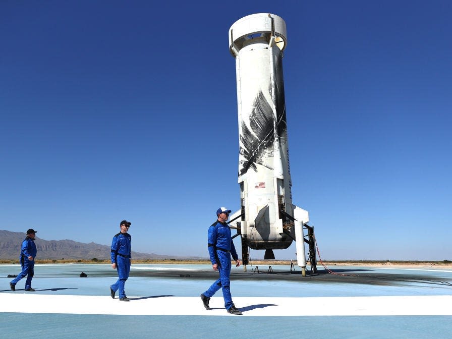 Jeff Bezos' Blue Origin is about to fly people to space for the first time in 2 years. Here's why it took so long.