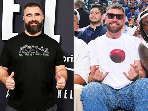 Jason Kelce Sides with Taylor Swift Fan Poking Fun at Travis Kelce’s Ripped Jeans: ‘Now That’s Funny!’