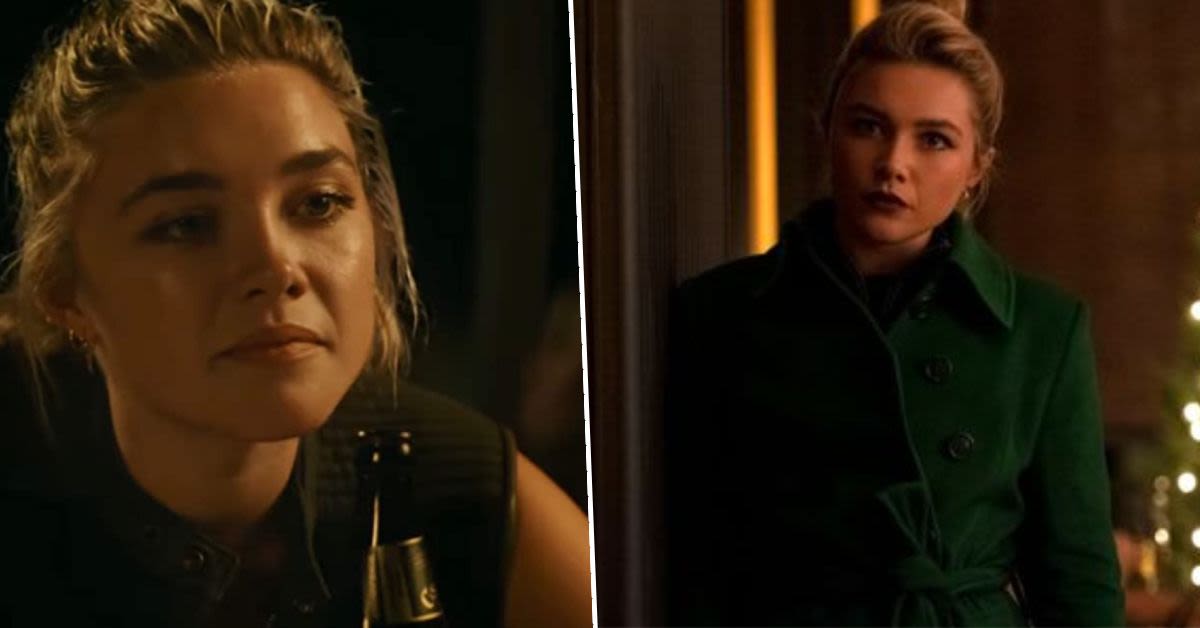 Florence Pugh reacts to co-star Sebastian Stan praising her performance in Marvel’s Thunderbolts and admits she had no idea about Robert Downey Jr.’s return