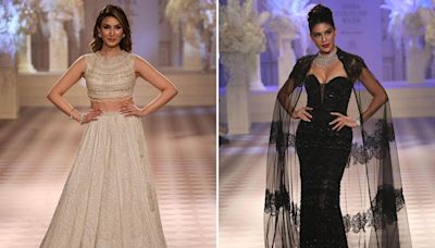 Riddhima Kapoor Sahni, Jacqueliene Fernandez turn show stoppers for Isha Jajodia at India Couture Week