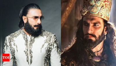 Fans react as Ranveer Singh channels ‘Khilji’ vibes in regal outfit as he shares his look from Anant Ambani and Radhika Merchant's sangeet ceremony | - Times of India