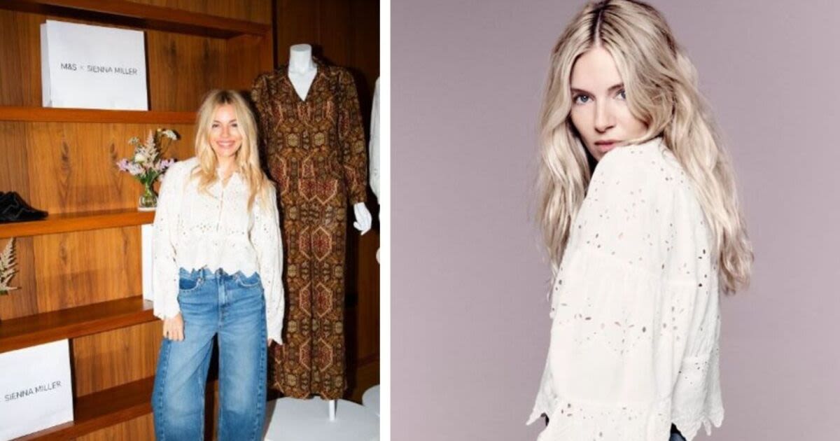 M&S fans rush to buy Sienna Miller's 'boho chic' broderie blouse