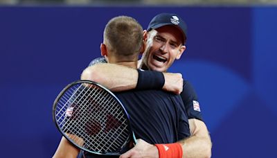 When is Andy Murray and Dan Evans' next match at the Olympics?