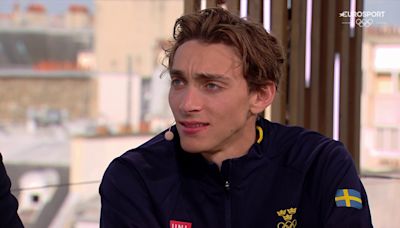 Olympics star Armand Duplantis looks worse for wear on TV after celebrating