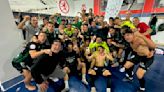 Sestao celebra la permanencia de su equipo en Primera Federación