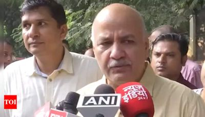 BJP has dug potholes everywhere to trouble Delhi people: Manish Sisodia | Delhi News - Times of India