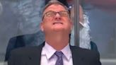 Oilers assistant coach has awkward reaction after son scores goal for Avalanche