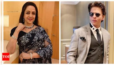 Hema Malini takes a promise from Shah Rukh Khan to visit Mathura | - Times of India