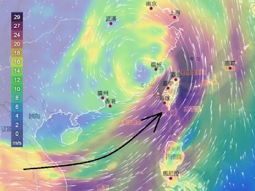 凱米宜蘭登陸！卻是「中南部遭豪雨重創」 鄭明典曬1圖解答：尾巴超長