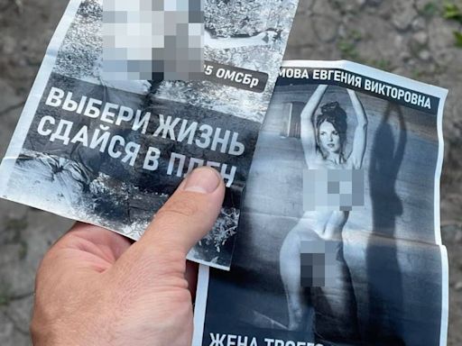 Ukraine drops leaflets in Russia with NUDES warning Putin’s troops to surrender