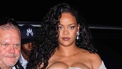 Rihanna Stuns in Glittering Alaia Gown at New York Fashion Week