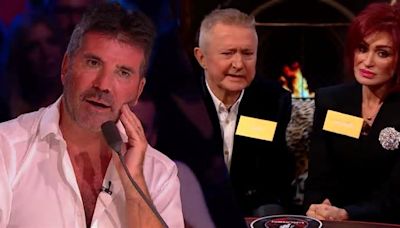 Simon Cowell’s reaction to Sharon Osbourne and Louis Walsh on Celebrity Big Brother