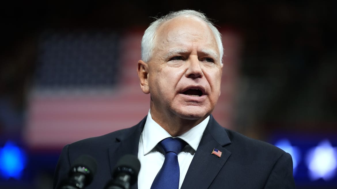 Tim Walz’s Claim He Carried Weapons in War ‘Absolutely False’: CNN