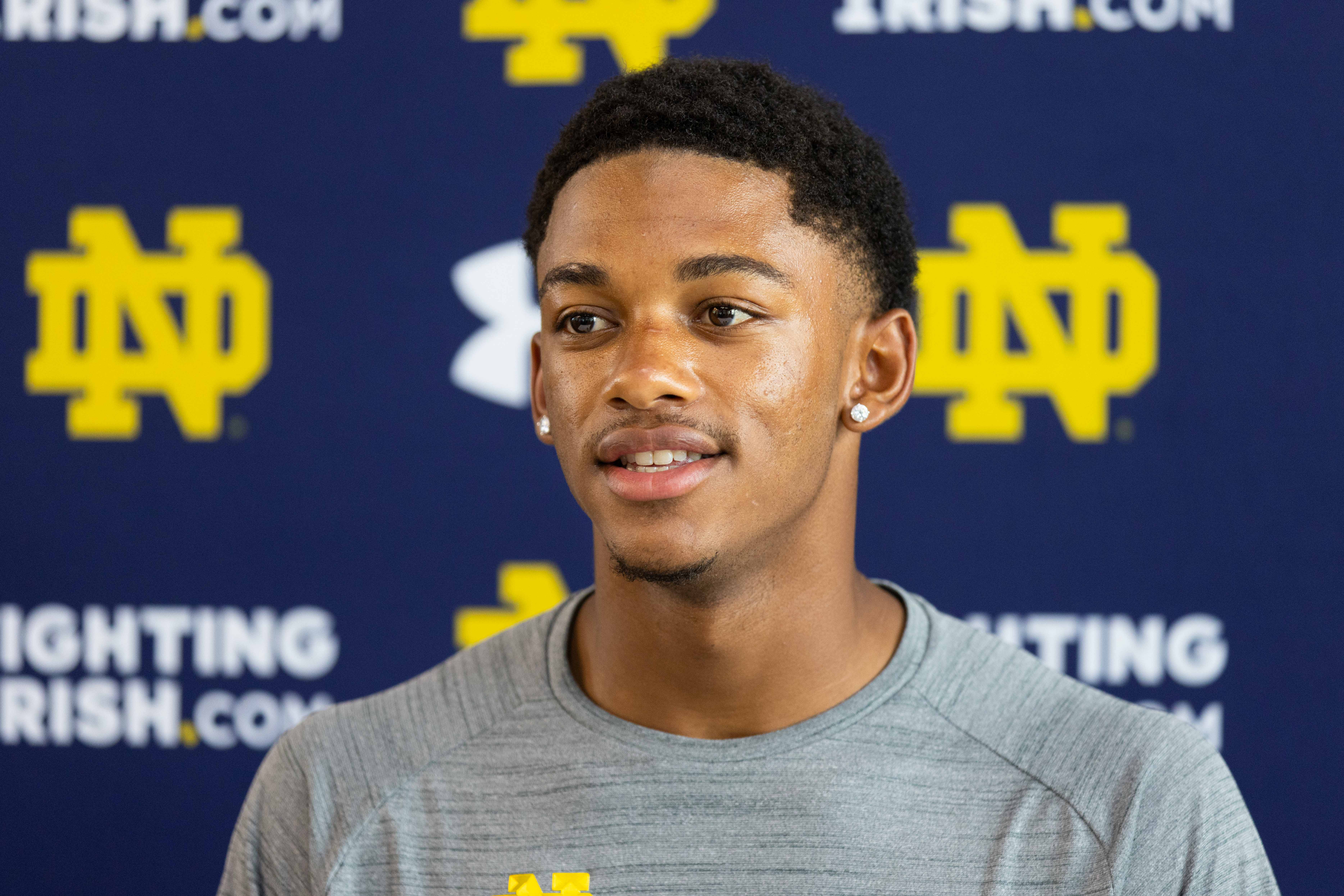 Freshmen welcomed into Notre Dame defensive backs room. 'It makes me want to work harder.'