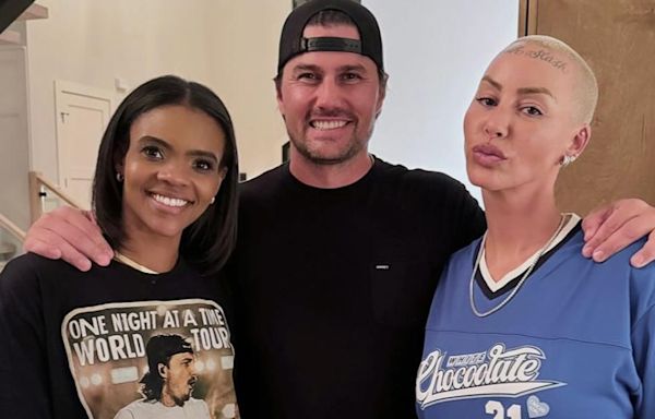 Joshua Hall Hangs Out With Amber Rose and Candace Owens Amid Divorce