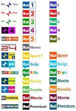 RAI Radiotelevisione italiana logos (2016/17 redesign) - Fonts In Use