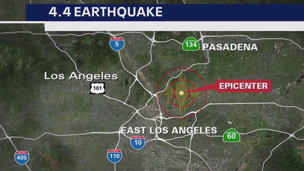 Earthquake strikes Los Angeles near Highland Park