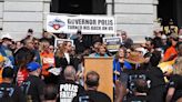 Union activists, Democrats rally at Colorado Capitol following vetoes of labor protection bills