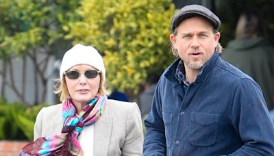 Charlie Hunnam Steps Out for Lunch with Producer Hilary Shor in Los Angeles