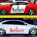 潮流萬寶路Marlboro車貼  拉花個性貼紙  適用於CLA200    福特 裕隆