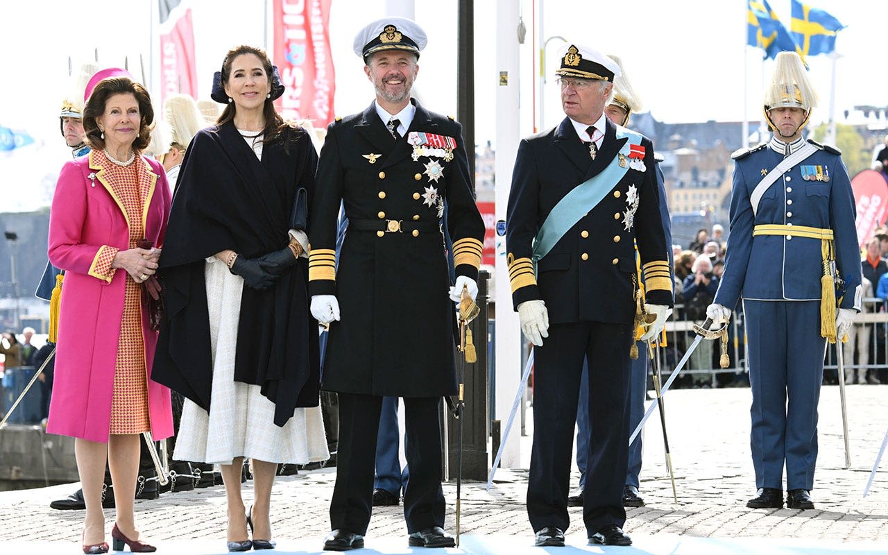 Denmark's new monarchs visit Sweden on first official trip abroad