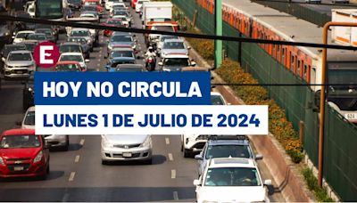 ¡Empezando nuevo mes! Así aplica Hoy No Circula este lunes 1 de julio de 2024