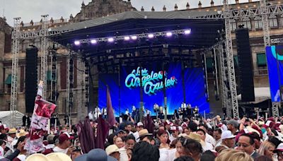 Así se vive el concierto de Los Ángeles Azules en el Zócalo