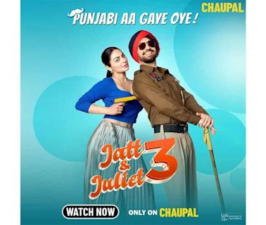 The Punjabi movie Jatt and Juliet 3 now streaming on Chaupal OTT