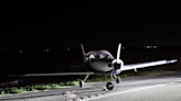 Experimental plane makes late-night emergency landing on State Road 80 west of Wellington