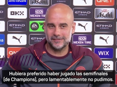 Pep Guardiola: "Felicito a los finalistas, al Bayern, al PSG..."