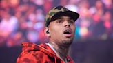 Chris Brown loses cool after being stuck in midair during concert