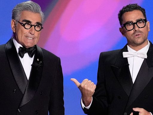 Eugene Levy’s Texts To Son Dan In Emmys Bit Are Peak Boomer Parent