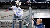 Penn State football arrives for 2024 Blue-White game at Beaver Stadium: video