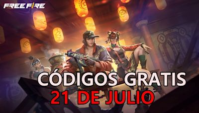 Free Fire | Códigos de hoy domingo 21 de julio de 2024: recompensas gratis