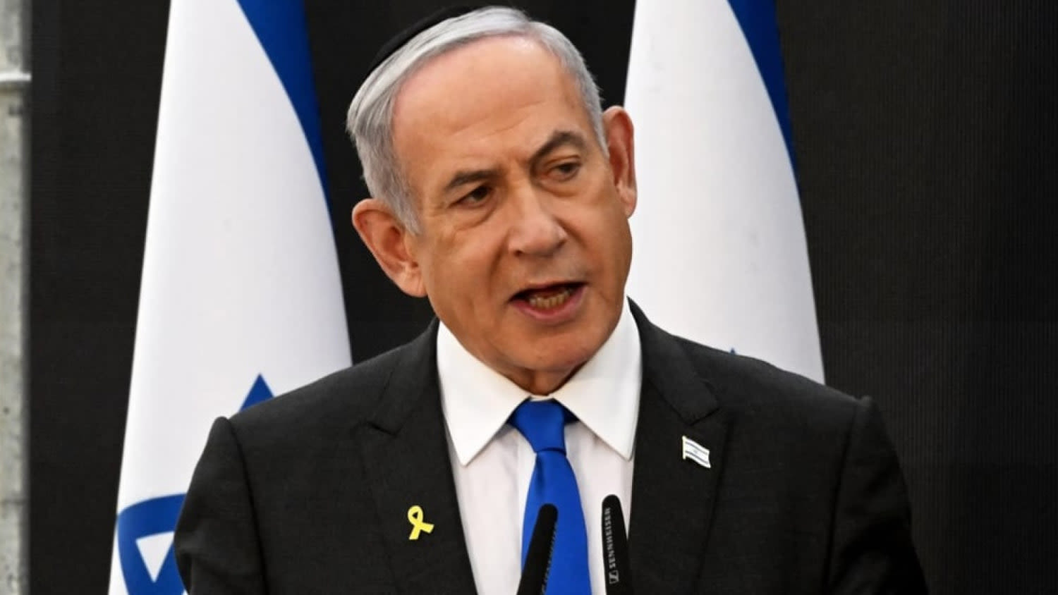 Netanyahu visit is ‘political theater’: Hostage family member