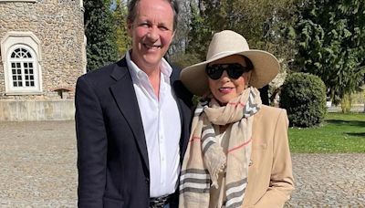 Joan Collins reveals rare corner of holiday home in Provence