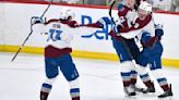 Avalanche score 4 in 2nd period, beat Jets 5-2 and even first-round playoff series at 1-1