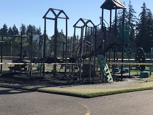 Bellevue elementary school playground burns down for second year in a row