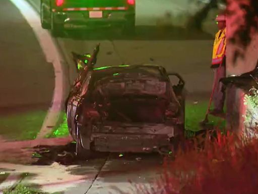 Speeding driver dead after fiery Lodge Freeway crash
