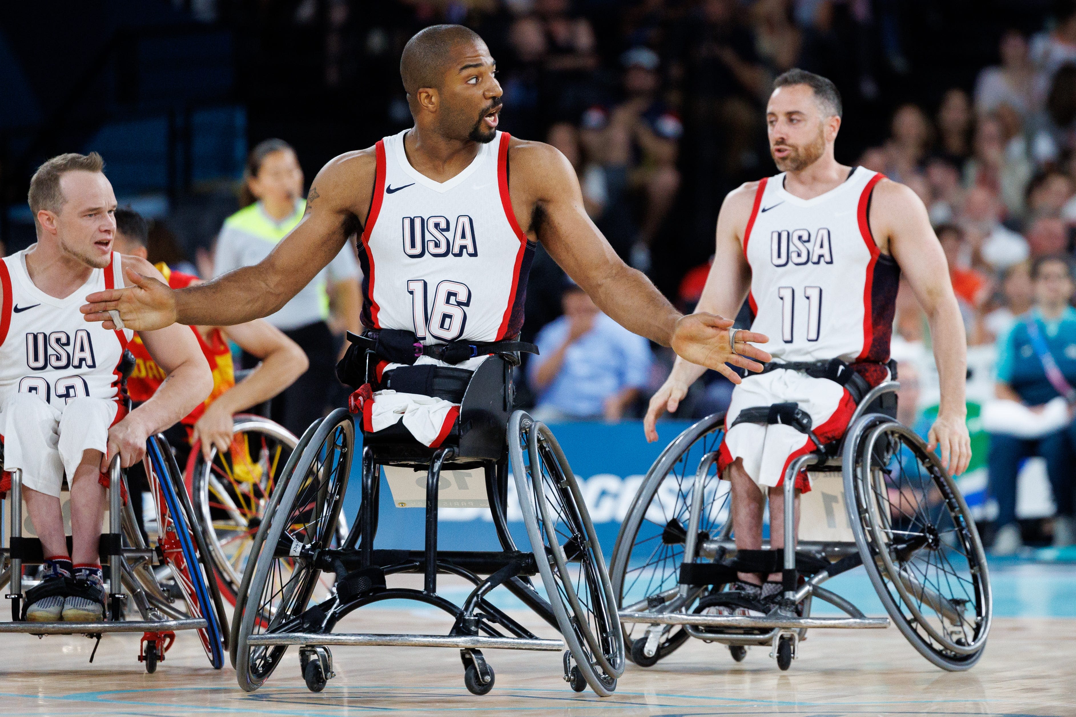 The men's wheelchair basketball team had its first game. How did they do in 2024 Paralympics?